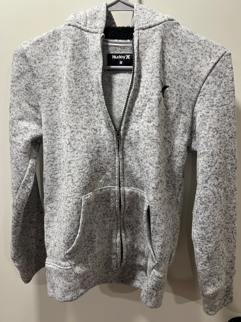 Hurley Heather Gray Full-Zip Hooded Sweatshirt
